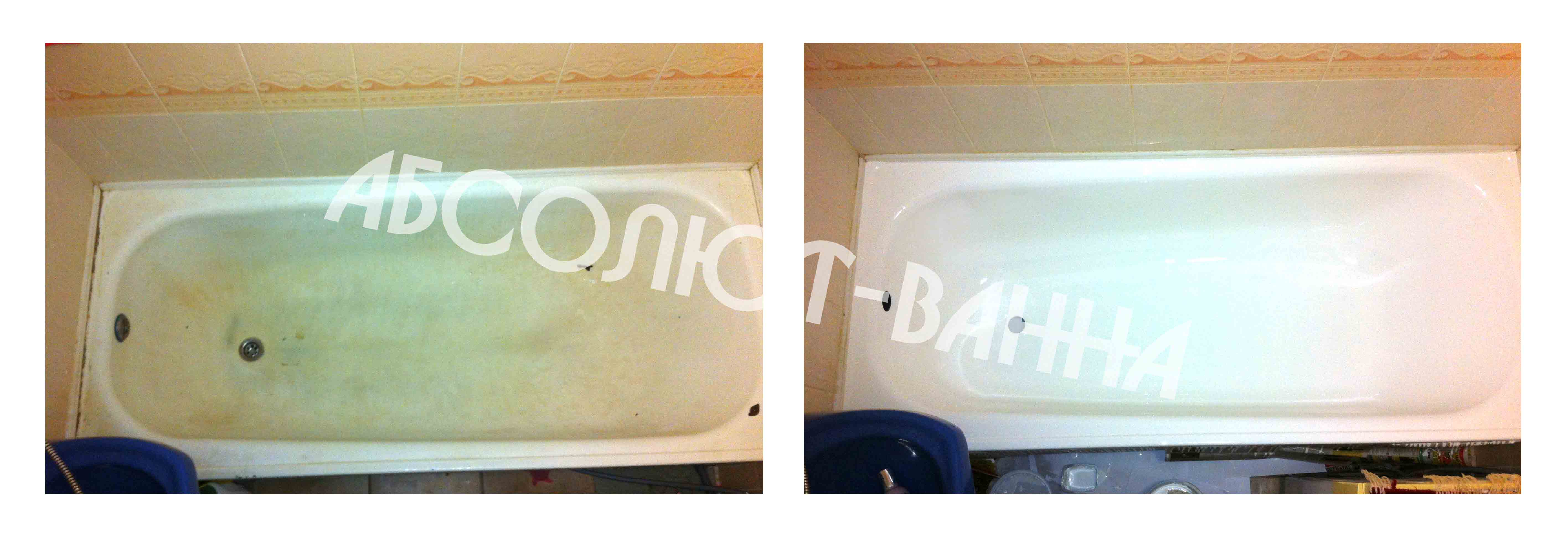 Реставрация ванн наливным акрилом в Томске