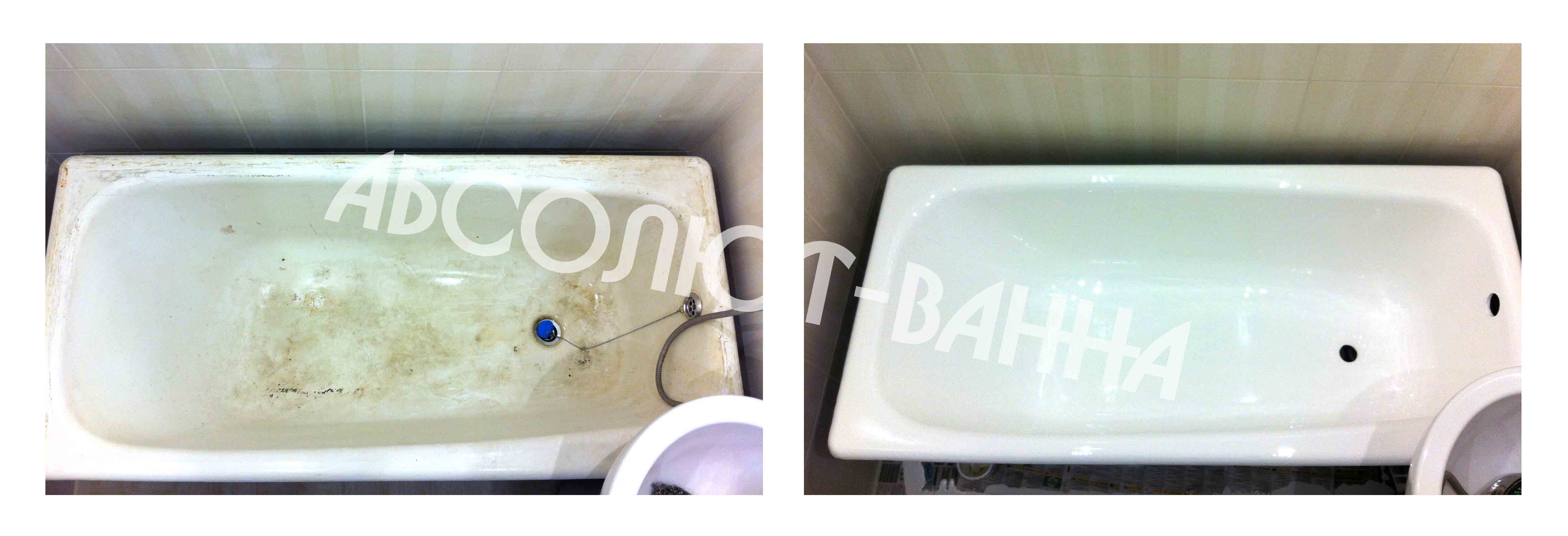 Реставрация ванн наливным акрилом в Томске