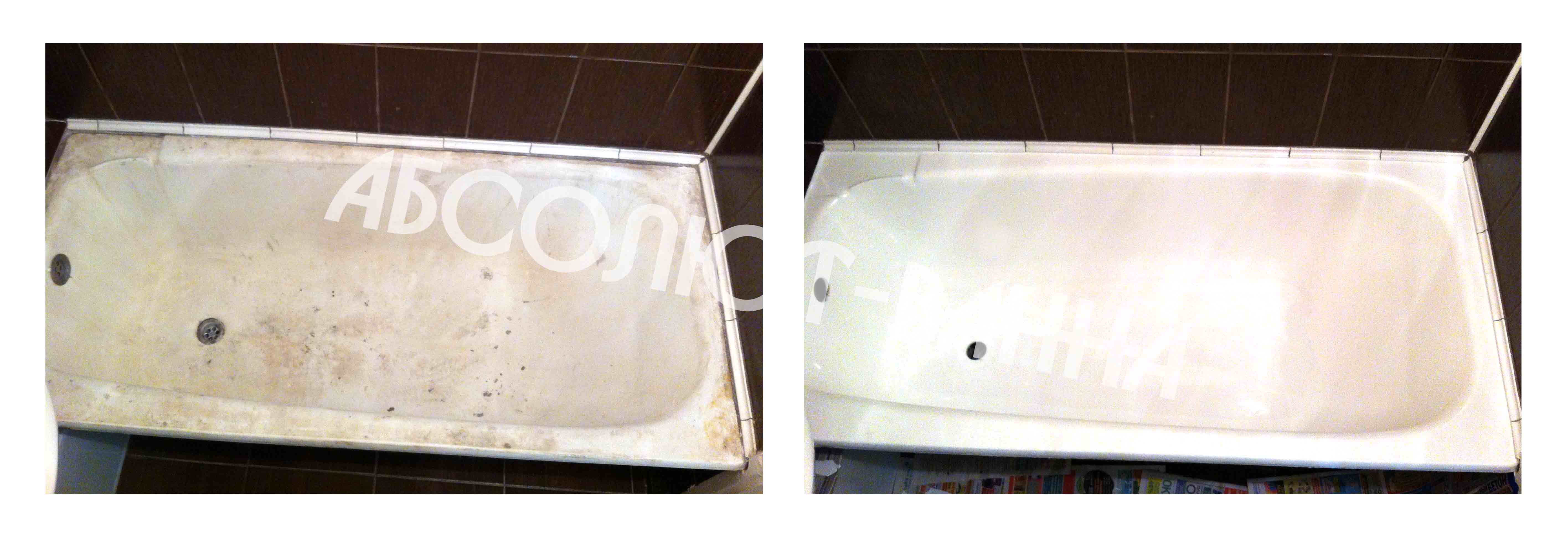 Реставрация ванн наливным акрилом в Томске